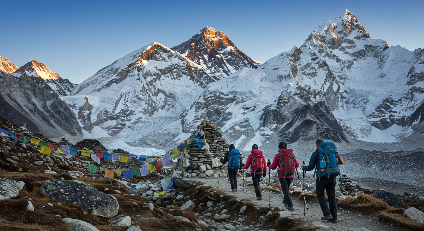 Trekking naar Everest Base Camp: Een Gids voor Beginners voor een Episch Avontuur